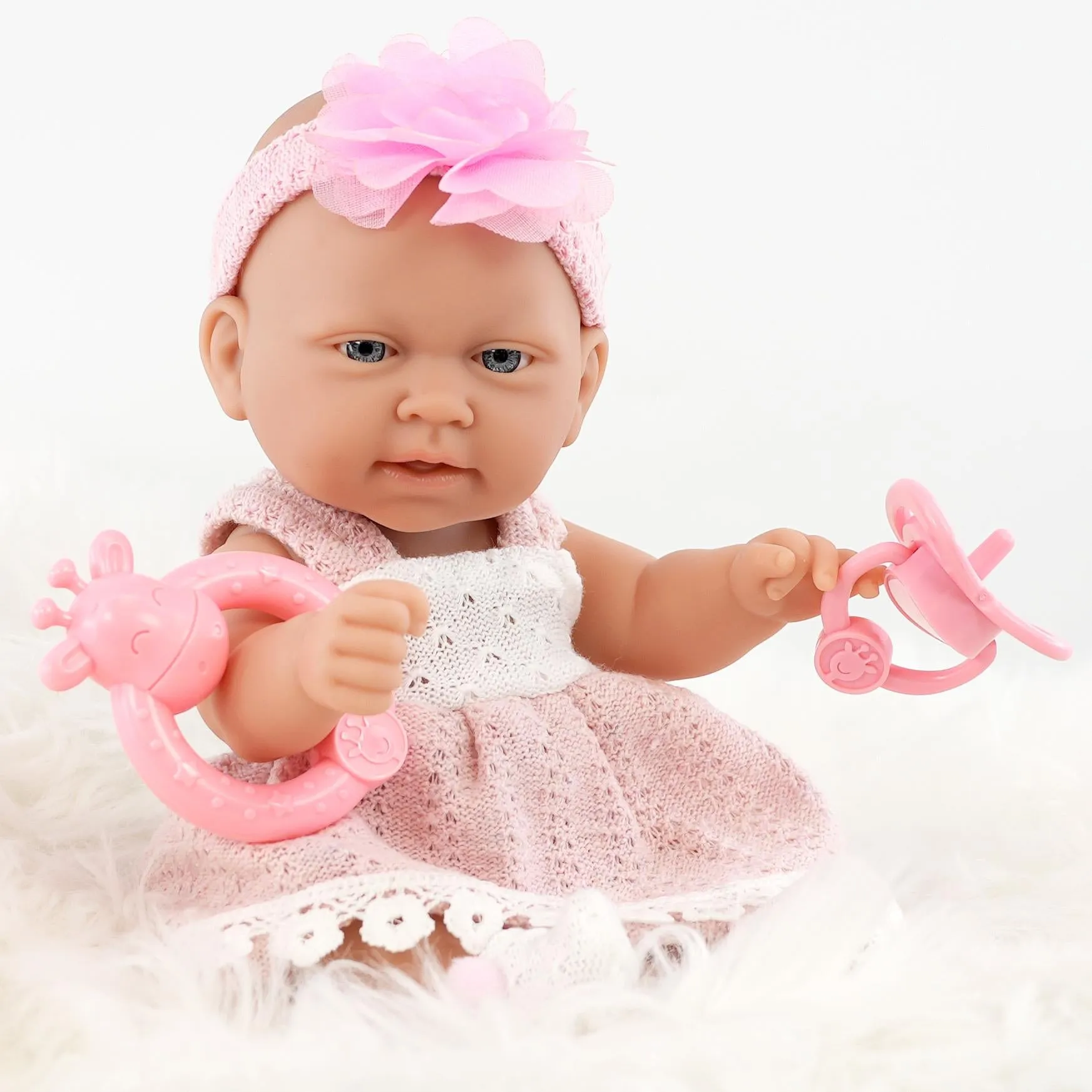 10" Baby Doll Play Set with Dummy and Rattle