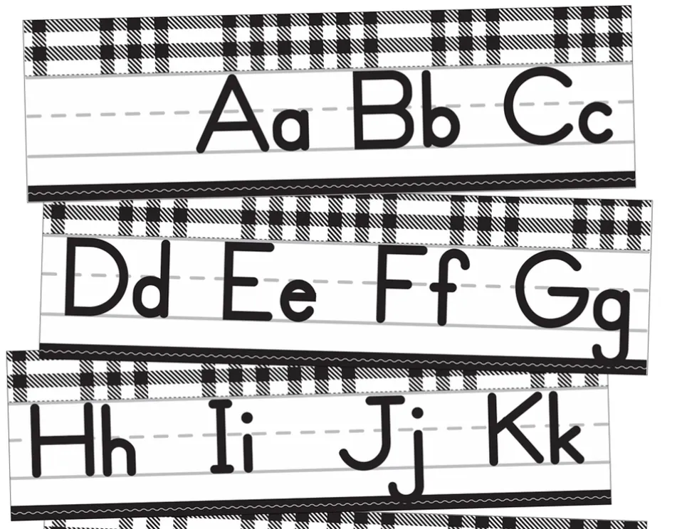 Alphabet Line Manuscript | Classroom Decor Woodland Whimsy | UPRINT | Schoolgirl Style