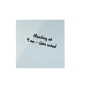 Bi-Office Magnetic Glass Whiteboard Memo Tile 480x480mm White - GL150101