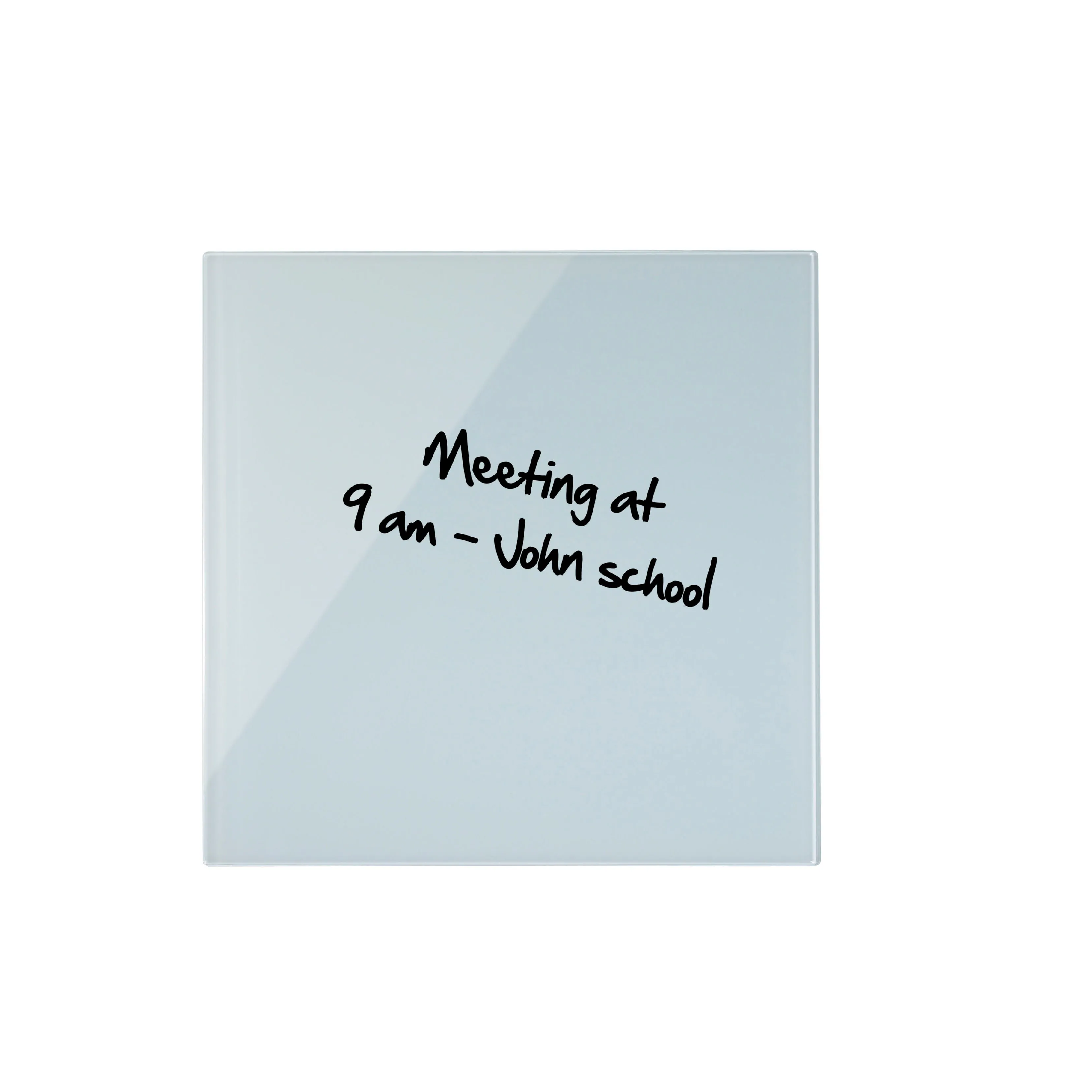 Bi-Office Magnetic Glass Whiteboard Memo Tile 480x480mm White - GL150101