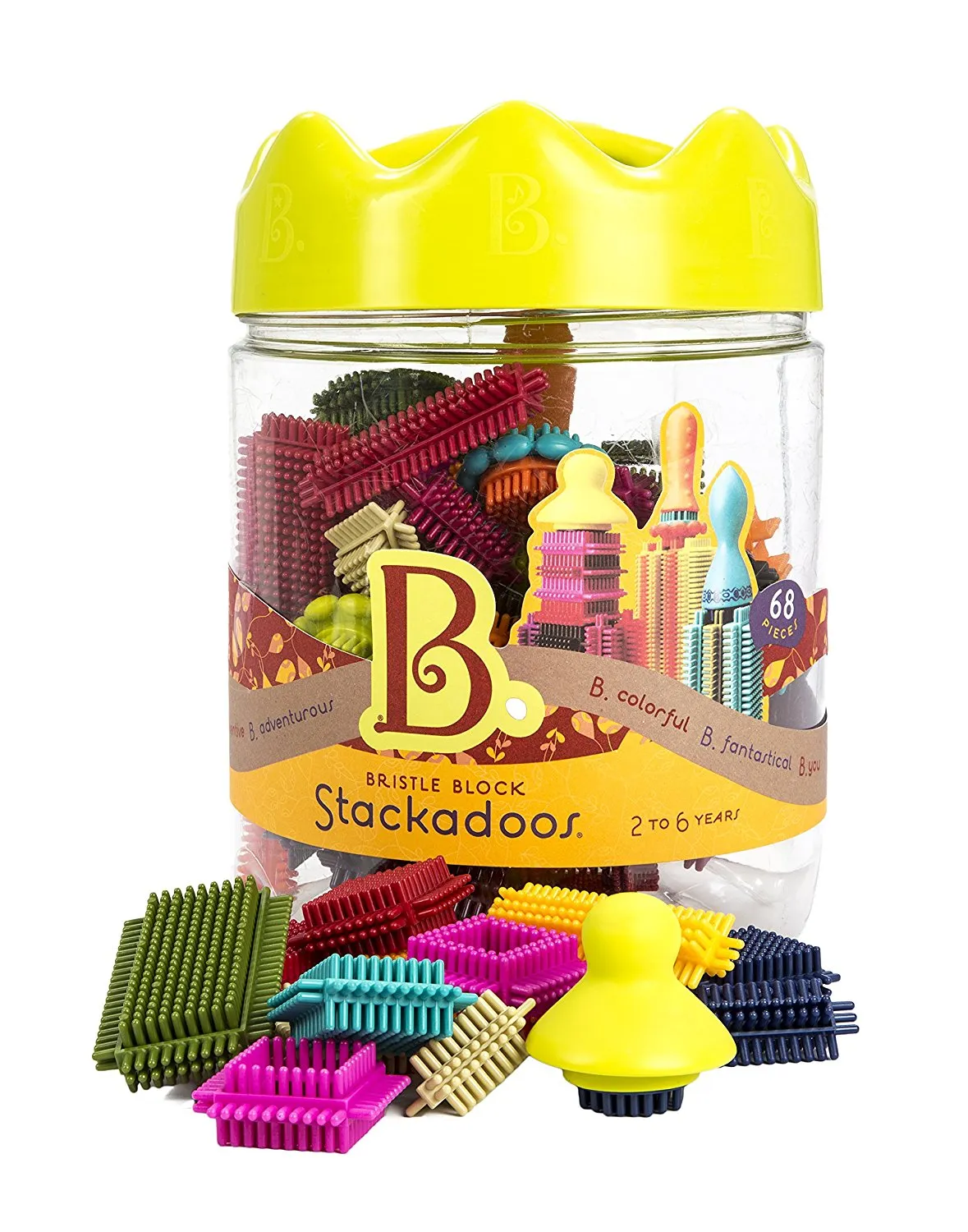 Bristle Block Stackadoos - Interlocking Building Blocks