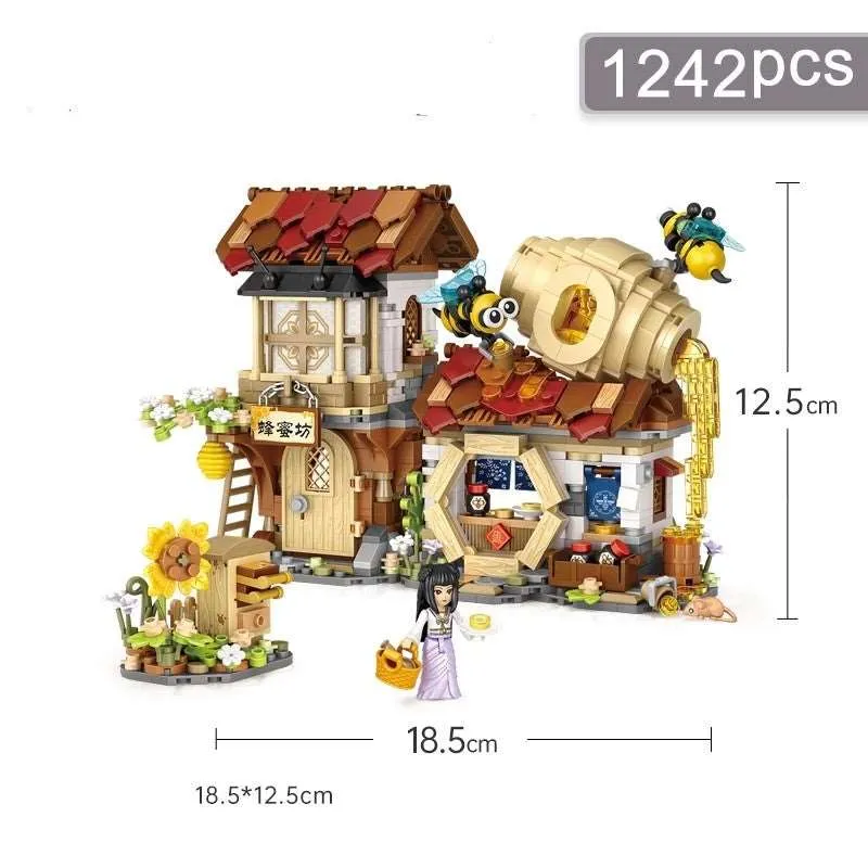 Creative Chinese Adventure Shops Building Blocks