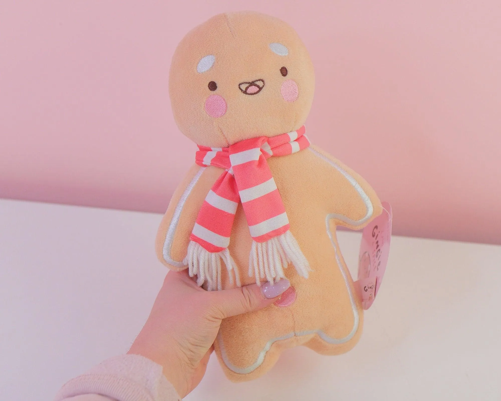 Gingie Soft Plush Toy | Kawaii Gingerbread Plush | Cute Food-Inspired Cuddle Buddy
