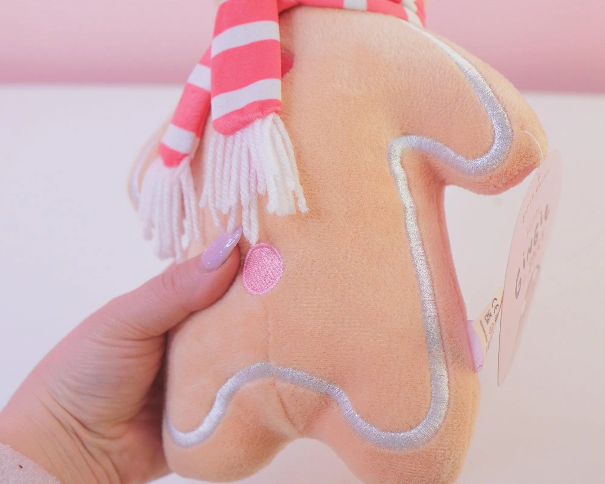 Gingie Soft Plush Toy | Kawaii Gingerbread Plush | Cute Food-Inspired Cuddle Buddy