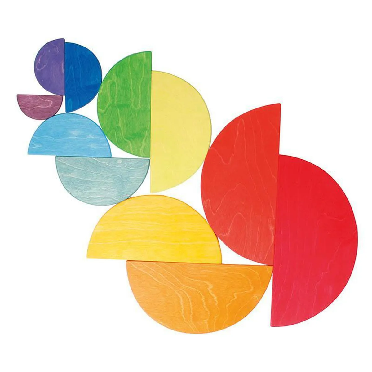 Grimm's large semi circles - rainbow