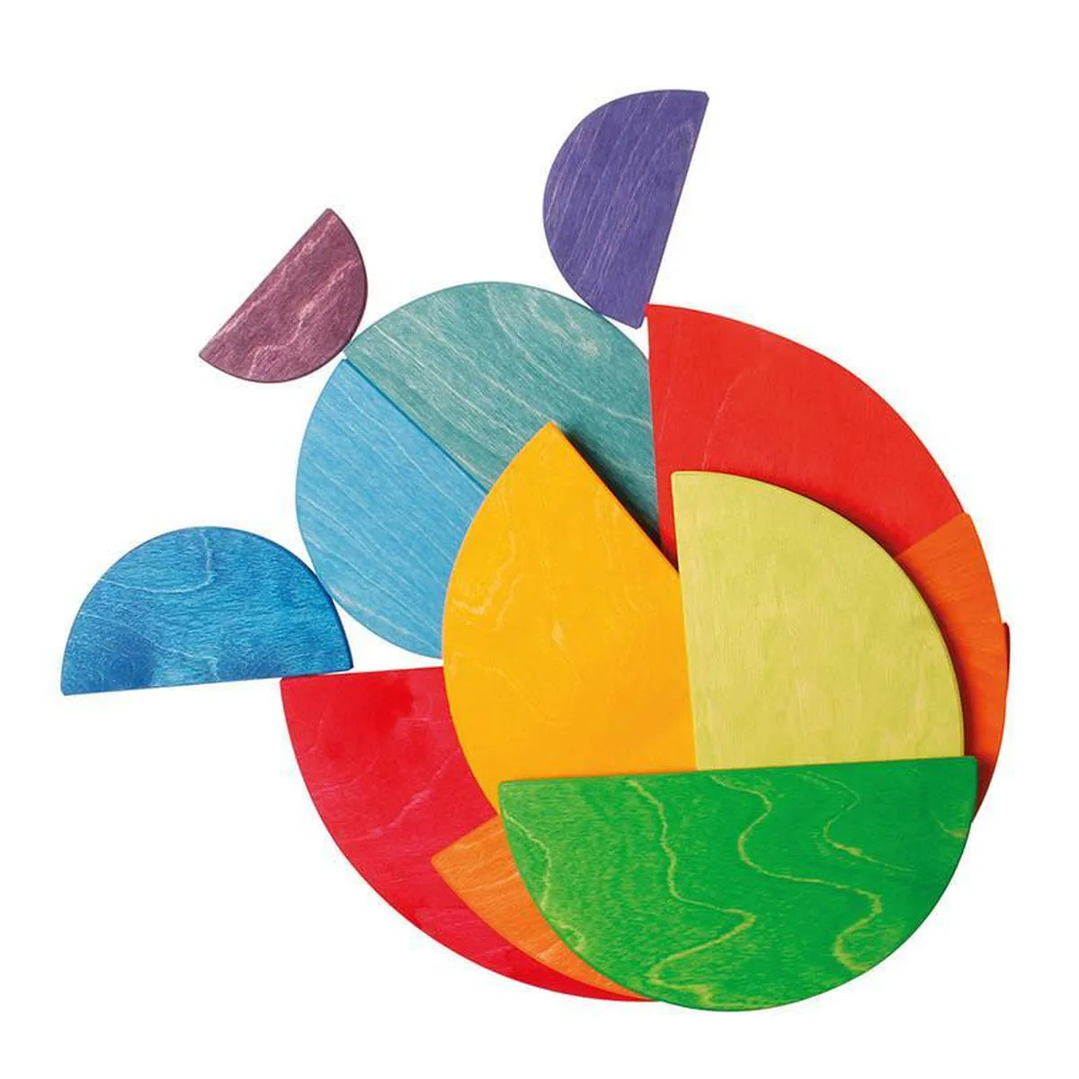 Grimm's large semi circles - rainbow