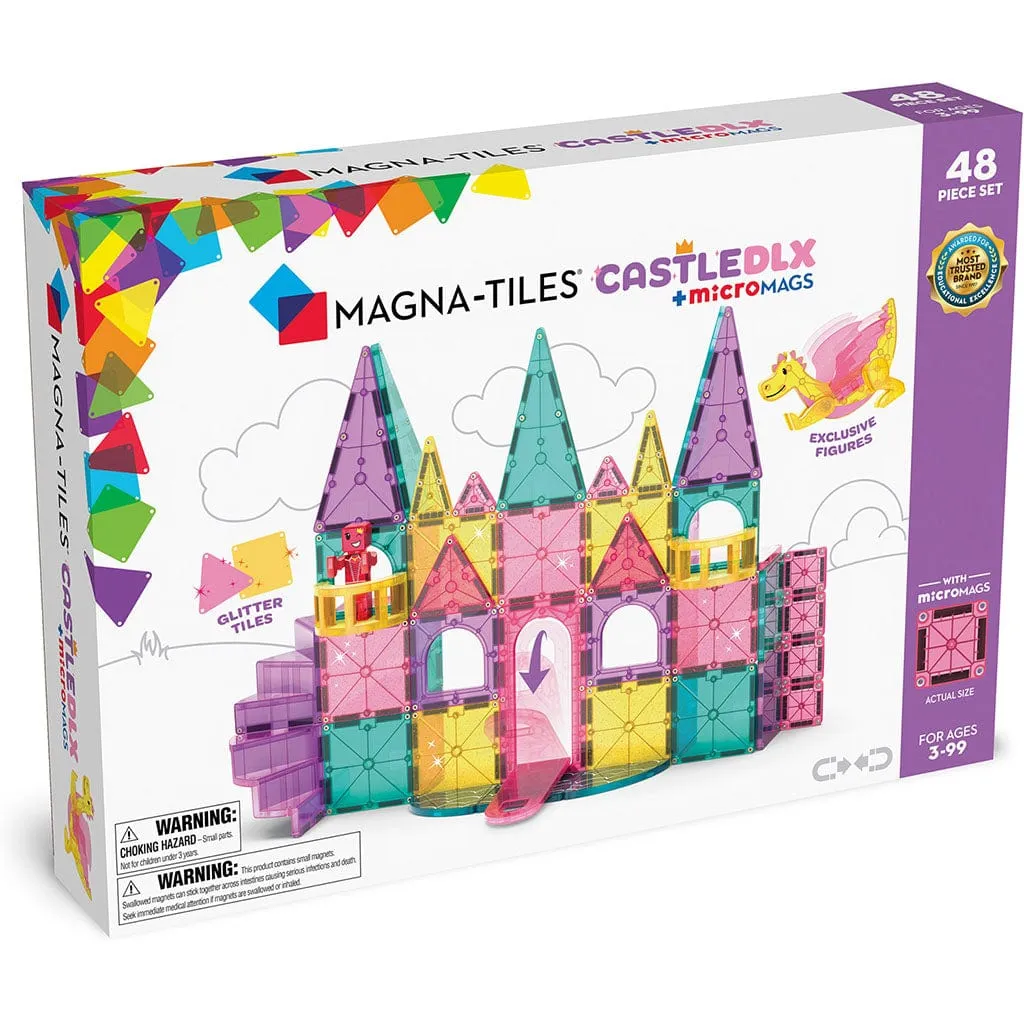 Magna-Tiles Castle DLX   MicroMAGS 48 Piece Set