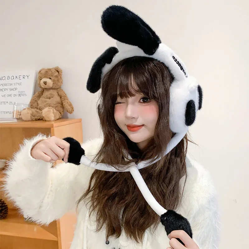 Pochacco Flap Dancing Ears Fluffy 3D Earmuffs
