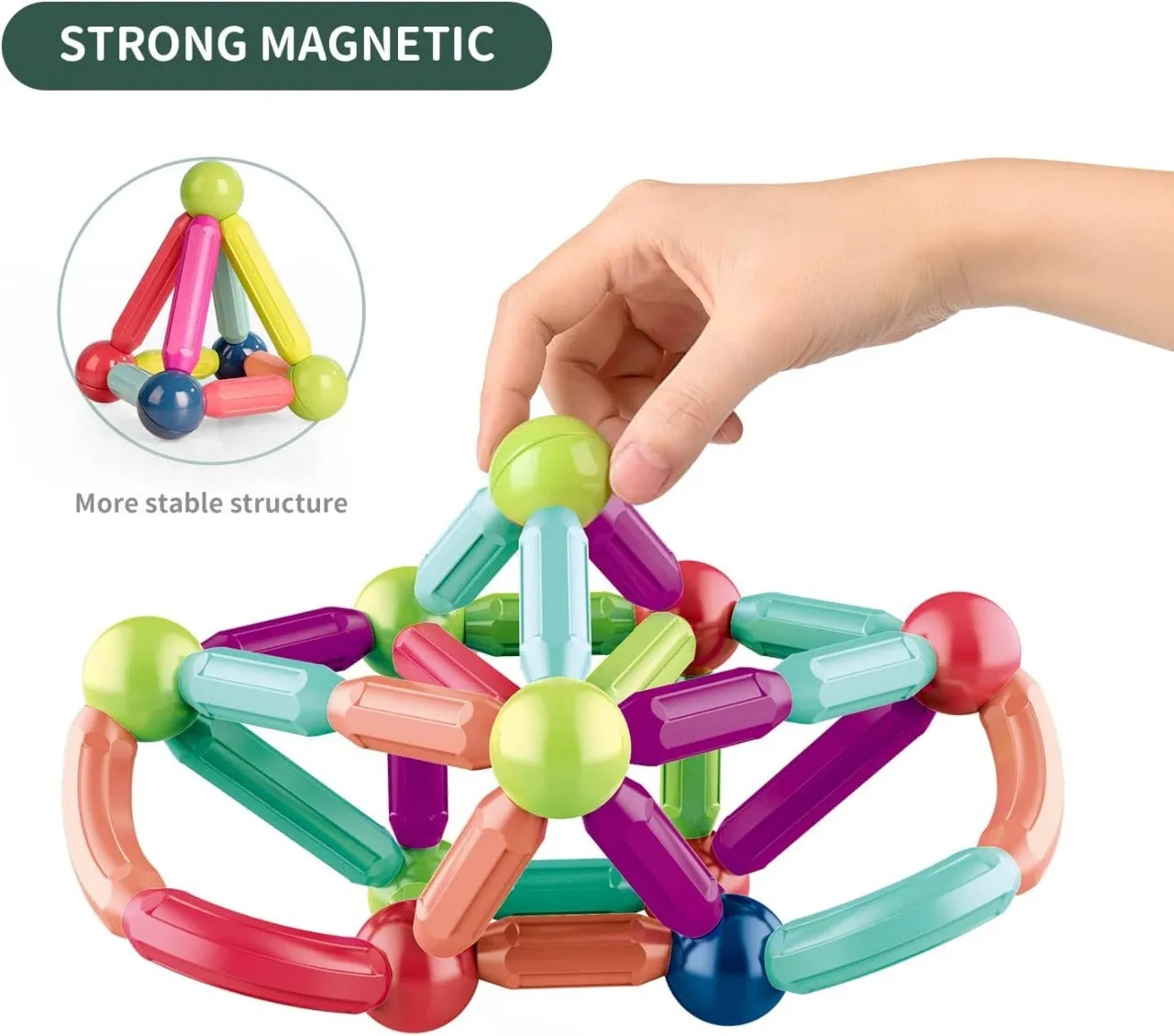 Pop - Magnetic bar Puzzle - 25 Pieces