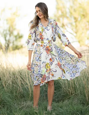 Smocked Waist Hanky Hem Dress