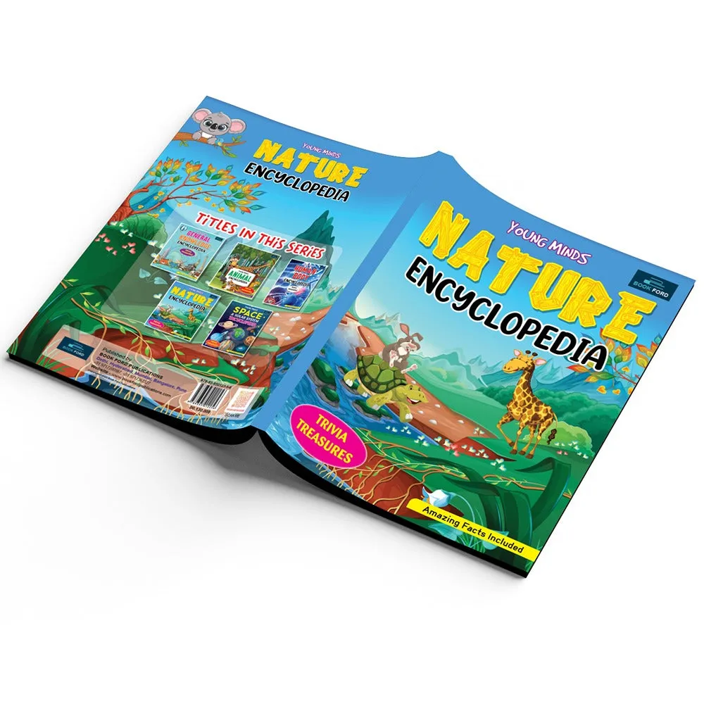 Young Minds Encyclopedia - Set of 2 Books - Human Body and Nature Encyclopedia For Kids